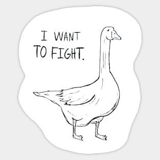 Angry Goose Sticker